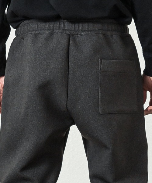 SLICK（スリック）の「ツムギートダブルクロスイージーパンツ（その他パンツ・メンズ・チャコールグレー/ブラック・1/2/3）」の4枚目の写真