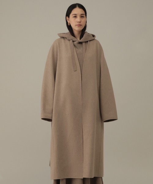 Chaos（カオス）の「トップスーペリアナローノーカラーコート（ノーカラーコート・レディース・ベージュ・FREE）」の16枚目の写真