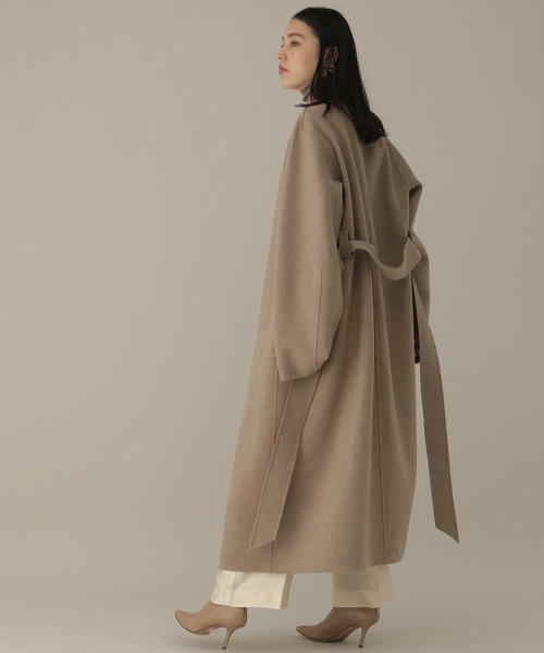 Chaos（カオス）の「トップスーペリアナローノーカラーコート（ノーカラーコート・レディース・ベージュ・FREE）」の20枚目の写真