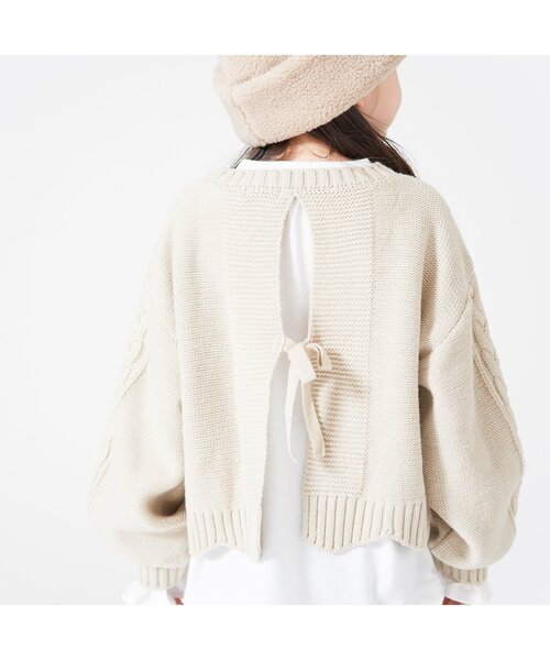 BREEZE（ブリーズ）の「2Pニットセット（ニット/セーター・キッズ・レッド/アイボリー・90/120/140/100）」の6枚目の写真