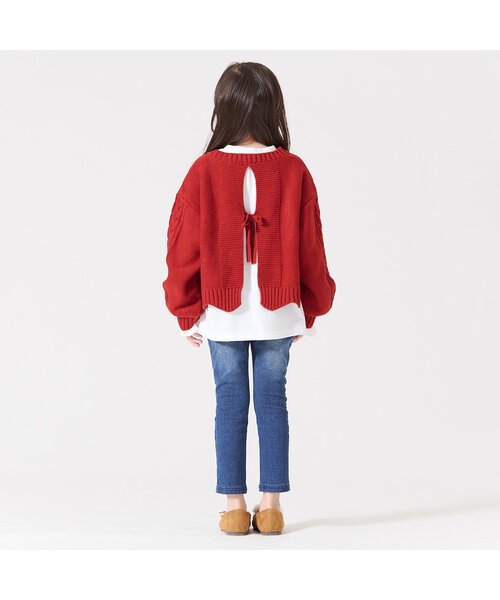 BREEZE（ブリーズ）の「2Pニットセット（ニット/セーター・キッズ・レッド/アイボリー・90/120/140/100）」の12枚目の写真