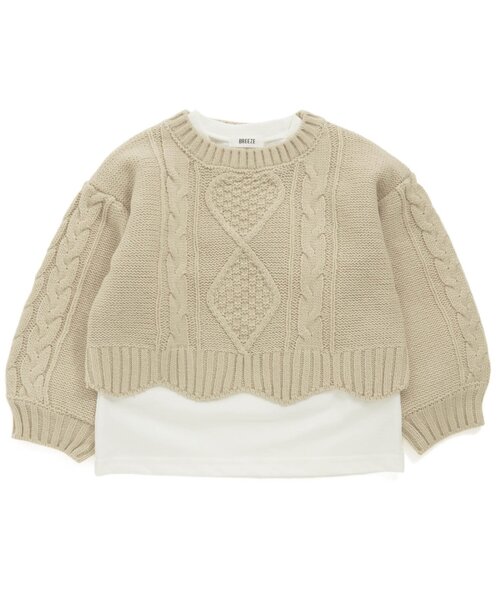 BREEZE（ブリーズ）の「2Pニットセット（ニット/セーター・キッズ・レッド/アイボリー・90/120/140/100）」の14枚目の写真