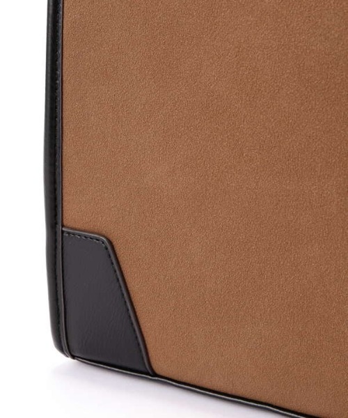 N.（N. Natural Beauty Basic）（エヌエヌナチュラルビューティーベーシック）の「◆バイカラースクエアトートバッグ（トートバッグ・レディース・グレー系その他/ブラウン系その他・ﾌﾘ-）」の9枚目の写真