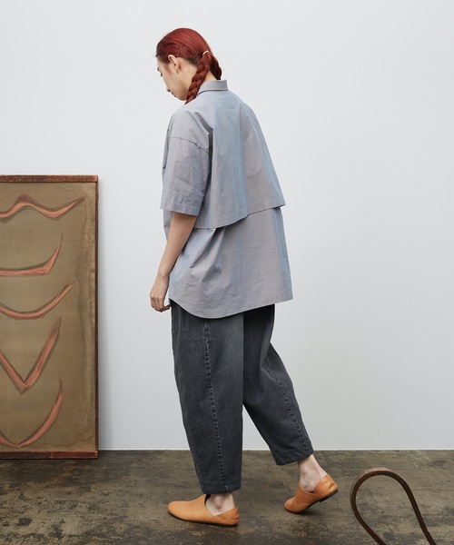 Dulcamara（ドゥルカマラ）の「Sスリーブトレンチシャツ -SHIRTS