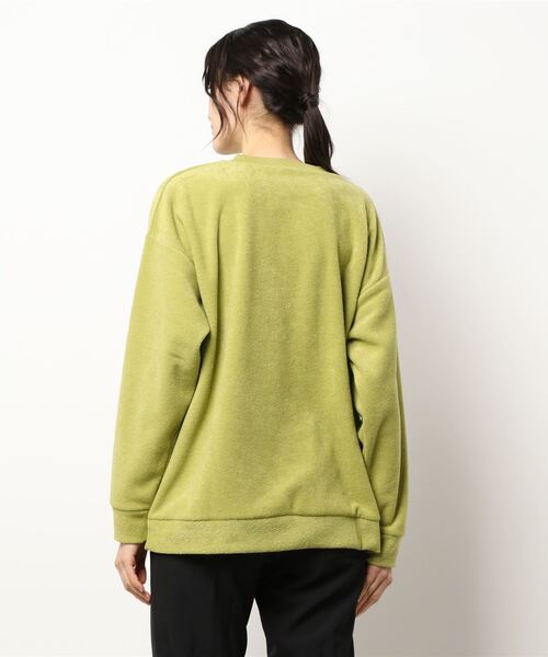 チチカカ（チチカカ）の「ブークレ裏起毛テープロゴプルオーバー（スウェット・レディース・パープル/ライム/ブラック・FREE）」の16枚目の写真