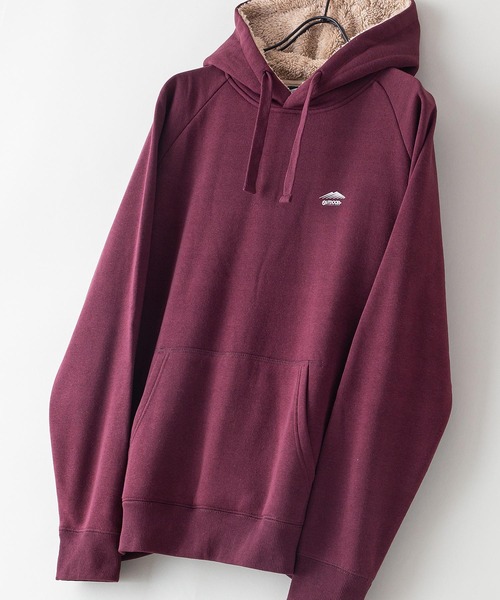 OUTDOOR PRODUCTS(アウトドアプロダクツ)の「【OUTDOOR PRODUCTS/アウトドアプロダクツ】身頃ボアパーカー ワンポイントブランドロゴトレーナー(パーカー・メンズ・ブラック/オリーブ/杢グレー/ワイン/ライトブラウン/アイボリー/ベージュ/ネイビー/ライトグリーン・MEDIUM/LARGE/X-LARGE)」の9枚目の写真