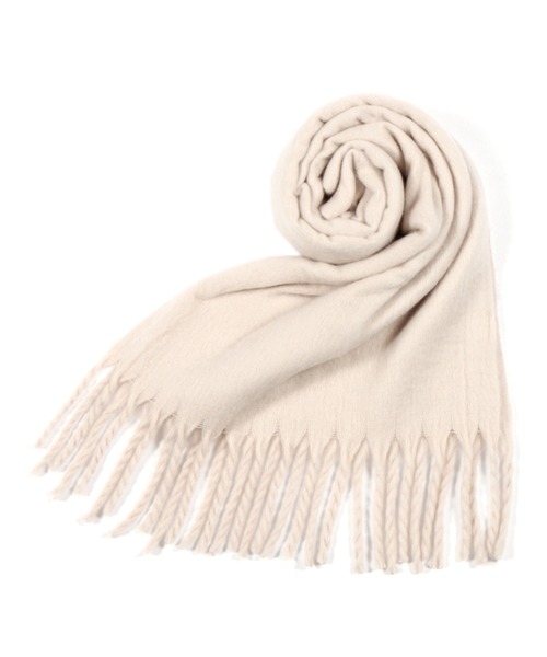 studio CLIP（スタディオクリップ）の「太フリンジストール（ストール/ショール・レディース・パープル/イエロー/グリーン/オフホワイト・FREE）」の19枚目の写真