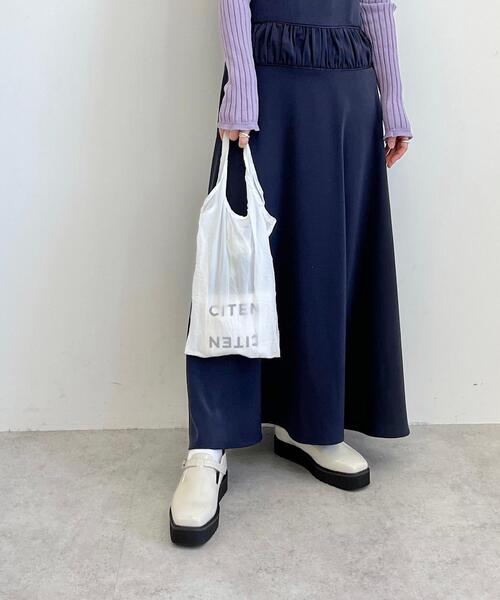 CITEN（シテン）の「＜CITEN（シテン）＞ポケッタブル ミニミニ バッグ（エコバッグ/サブバッグ・レディース・ホワイト/ベージュ/ライトブルー/オレンジ・FREE）」の9枚目の写真