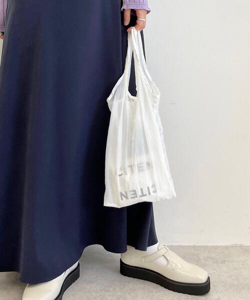 CITEN（シテン）の「＜CITEN（シテン）＞ポケッタブル ミニミニ バッグ（エコバッグ/サブバッグ・レディース・ホワイト/ベージュ/ライトブルー/オレンジ・FREE）」の5枚目の写真