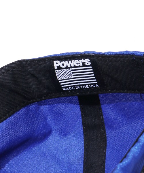 POWERS(パワーズ)の「POWERS/パワーズ SUN NYLON 6-PANEL CAP ナイロンキャップ フラットバイザー カラー ロゴ刺繍 ストリート(キャップ・メンズ・ブルー/イエロー/ホワイト・FREE)」の4枚目の写真