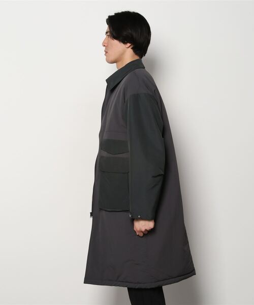 CITY TOKYO（シティトウキョウ）の「ハイブリッドパデッドコート（チェスターコート・メンズ・グレー/ブラック・3/2）」の3枚目の写真