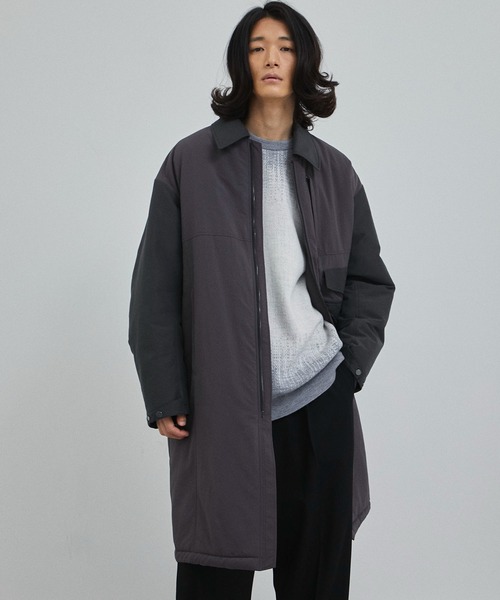 CITY TOKYO（シティトウキョウ）の「ハイブリッドパデッドコート（チェスターコート・メンズ・グレー/ブラック・3/2）」の9枚目の写真