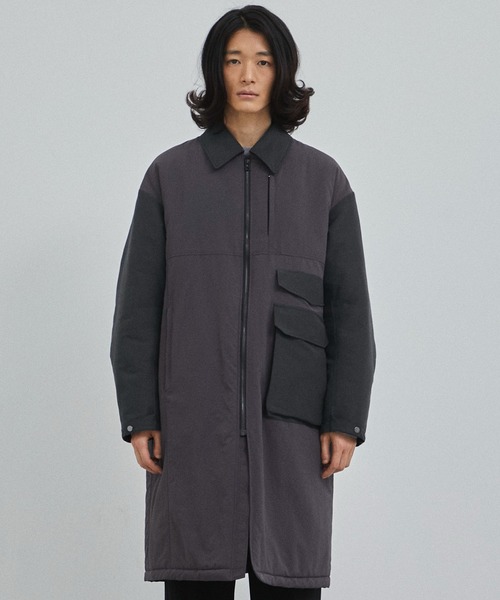 CITY TOKYO（シティトウキョウ）の「ハイブリッドパデッドコート（チェスターコート・メンズ・グレー/ブラック・3/2）」の10枚目の写真