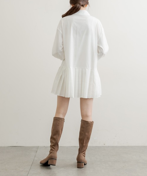 OLIVE des OLIVE(オリーブデオリーブ)の「プリーツチュニック OLIVE des OLIVE(オリーブデオリーブ)の「プリーツチュニック