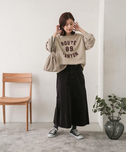 URBAN RESEARCH DOORS（アーバンリサーチドアーズ）の「プリントスウェットプルオーバー（スウェット・レディース・ライトグレー/ブルー/ボルドー・ONE）」の21枚目の写真