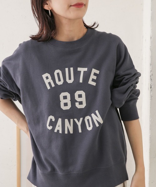 URBAN RESEARCH DOORS（アーバンリサーチドアーズ）の「プリントスウェットプルオーバー（スウェット・レディース・ライトグレー/ブルー/ボルドー・ONE）」の10枚目の写真