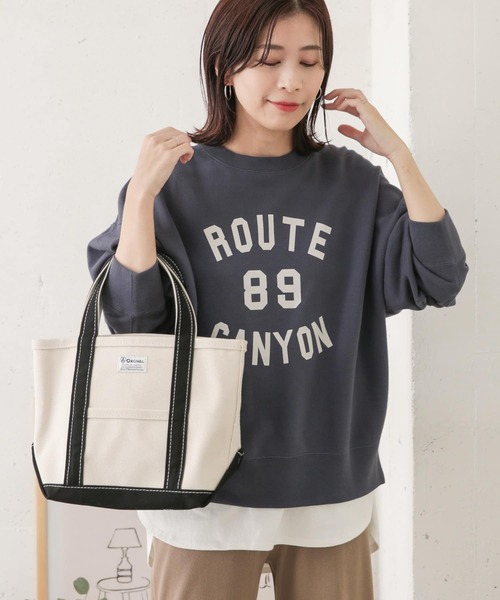 URBAN RESEARCH DOORS（アーバンリサーチドアーズ）の「プリントスウェットプルオーバー（スウェット・レディース・ライトグレー/ブルー/ボルドー・ONE）」の16枚目の写真