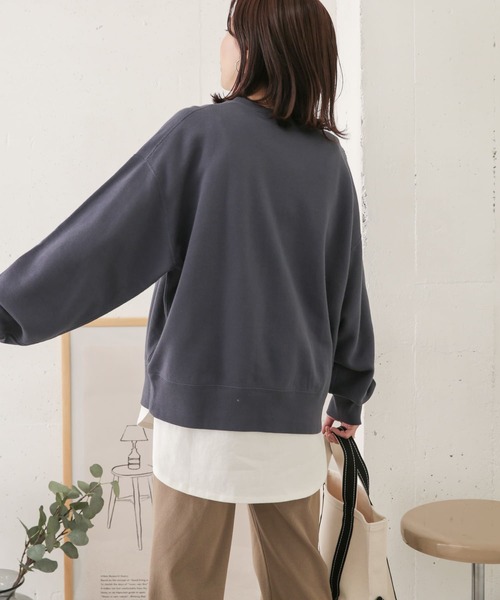 URBAN RESEARCH DOORS（アーバンリサーチドアーズ）の「プリントスウェットプルオーバー（スウェット・レディース・ライトグレー/ブルー/ボルドー・ONE）」の22枚目の写真