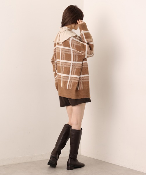 one after another NICE CLAUP(ワンアフターアナザーナイスクラップ)の「<着脱可能!>プチハイネックフリル衿ブラウス(シャツ/ブラウス・レディース・ブラック/ベージュ/オフホワイト・FREE)」の11枚目の写真