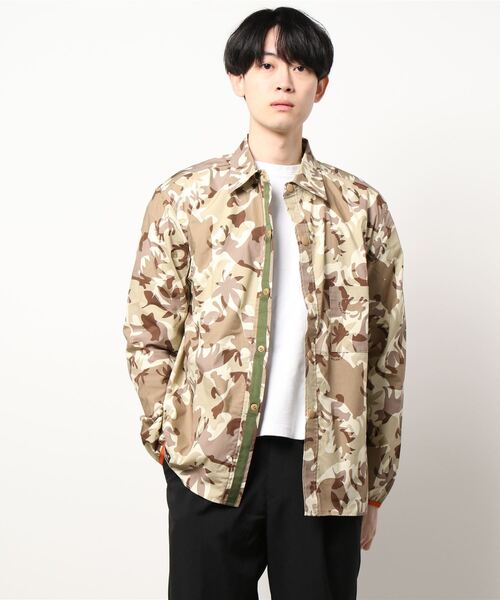 KRIFF MAYER（クリフメイヤー）の「ストレッチアクティブシャツJK（ナイロンジャケット・メンズ・ベージュ/カラフル/ブラック/その他5/ネイビー/サンドベージュ・MEDIUM/X-LARGE/SMALL/LARGE）」の4枚目の写真