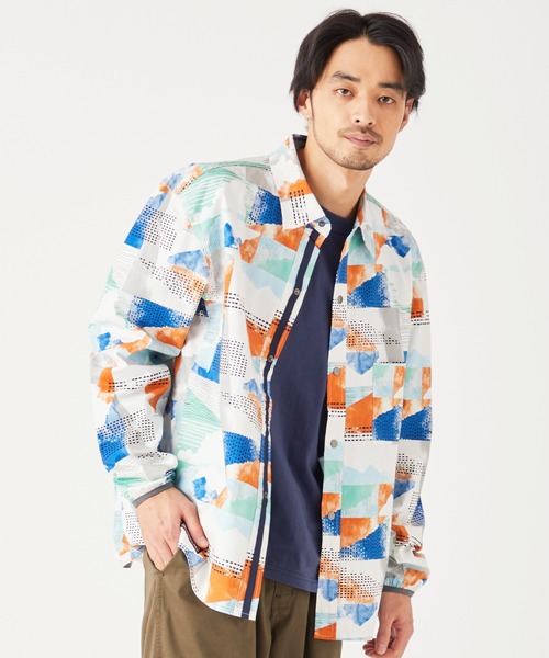 KRIFF MAYER（クリフメイヤー）の「ストレッチアクティブシャツJK（ナイロンジャケット・メンズ・ベージュ/カラフル/ブラック/その他5/ネイビー/サンドベージュ・MEDIUM/X-LARGE/SMALL/LARGE）」の6枚目の写真