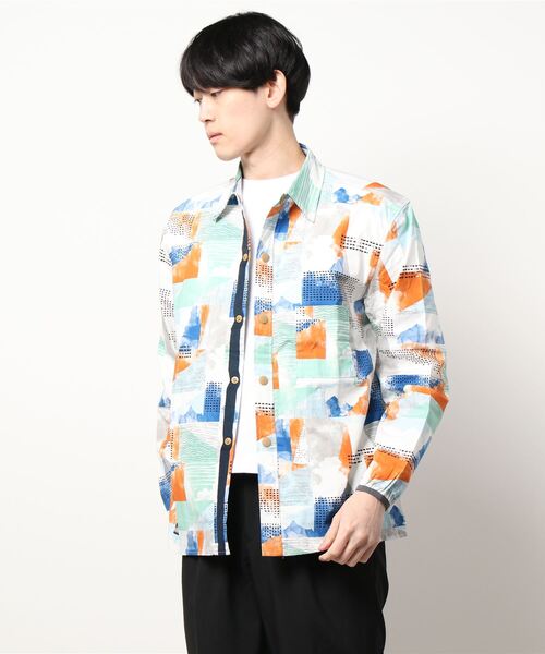 KRIFF MAYER（クリフメイヤー）の「ストレッチアクティブシャツJK（ナイロンジャケット・メンズ・ベージュ/カラフル/ブラック/その他5/ネイビー/サンドベージュ・MEDIUM/X-LARGE/SMALL/LARGE）」の20枚目の写真