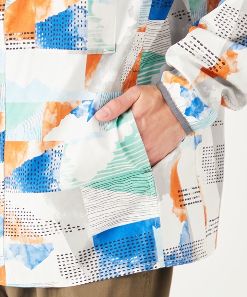 KRIFF MAYER（クリフメイヤー）の「ストレッチアクティブシャツJK（ナイロンジャケット・メンズ・ベージュ/カラフル/ブラック/その他5/ネイビー/サンドベージュ・MEDIUM/X-LARGE/SMALL/LARGE）」の14枚目の写真