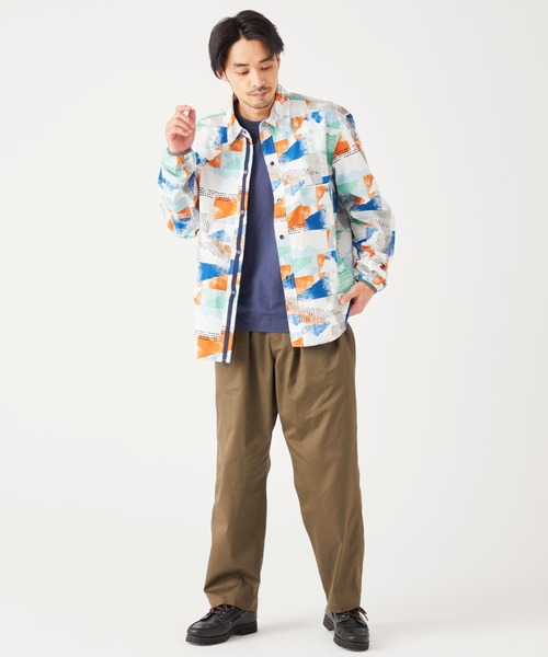 KRIFF MAYER（クリフメイヤー）の「ストレッチアクティブシャツJK（ナイロンジャケット・メンズ・ベージュ/カラフル/ブラック/その他5/ネイビー/サンドベージュ・MEDIUM/X-LARGE/SMALL/LARGE）」の10枚目の写真