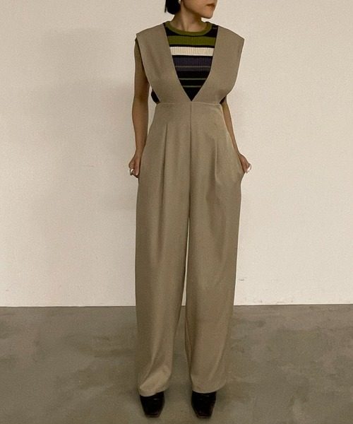AIC.（エーアイシー）の「【再入荷】ワイドショルダーサロペット