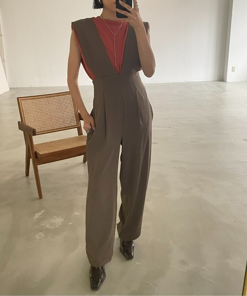 AIC.（エーアイシー）の「【再入荷】ワイドショルダーサロペット
