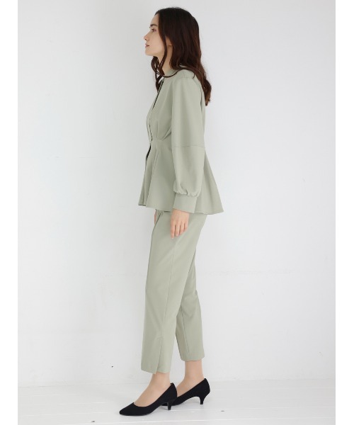 TONAL（トーナル）の「裏起毛トリコットセンタープレススリム