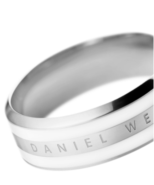 ダニエルウェリントン リング Emalie Ring Silver White Emalie Ring Silver | DW