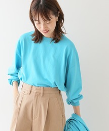 SLOBE IENA | アイスコットンクルーネックプルオーバー【手洗い可能】◆(ニット/セーター)