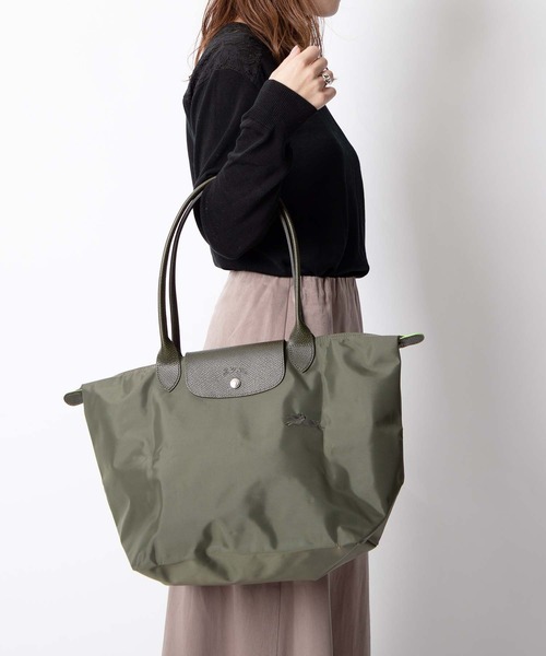 ECHELLE Liberte（エシェルリベルテ）の「LONGCHAMP LE PLIAGE GREEN L ロンシャン ル・プリアージュ グリーン ハンドバッグ（ハンドバッグ・レディース・ブルー/グリーン/レッド/ブラック・LARGE）」の6枚目の写真