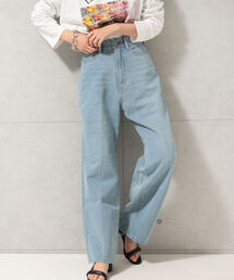 fredy repit | センタープレス ストレートデニムパンツ(デニムパンツ)