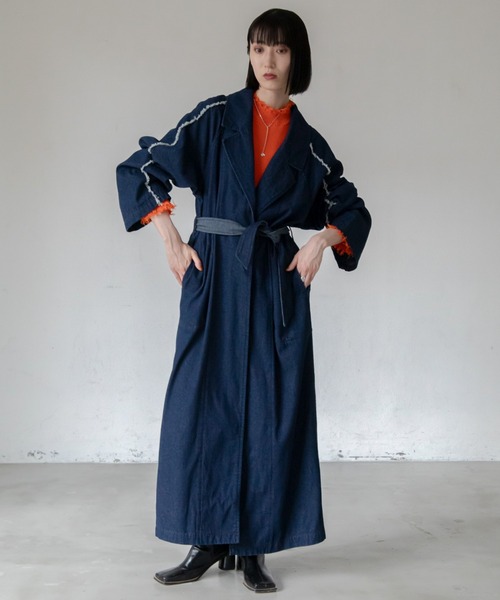 VACANCY(ヴァカンシー)の「ダメージリブニット(ニット/セーター・レディース・ブラック/オレンジ/ブルー/グリーン/ナチュラル/ホワイト/モカ・FREE)」の17枚目の写真