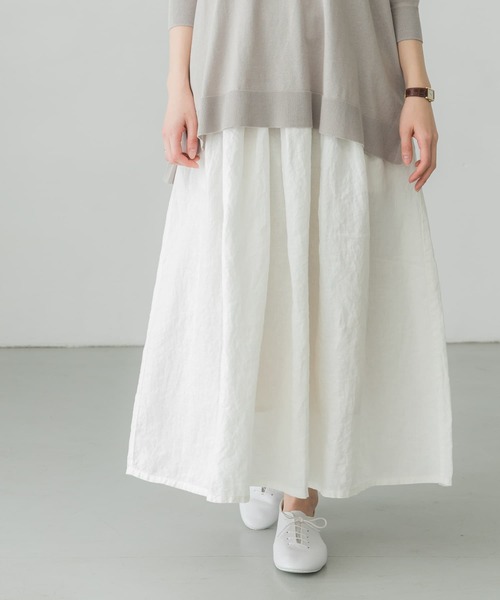 かぐれ（カグレ）の「リネンタックスカート（スカート）」 - WEAR