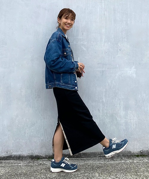 CREDONA（クレドナ）の「裏毛スナップタイトSK（スカート・レディース・ブラック/ホワイト系その他・FREE）」の6枚目の写真