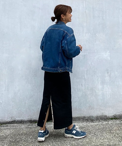 CREDONA（クレドナ）の「裏毛スナップタイトSK（スカート・レディース・ブラック/ホワイト系その他・FREE）」の7枚目の写真