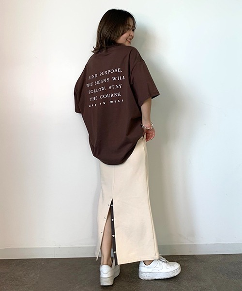 CREDONA（クレドナ）の「裏毛スナップタイトSK（スカート・レディース・ブラック/ホワイト系その他・FREE）」の14枚目の写真