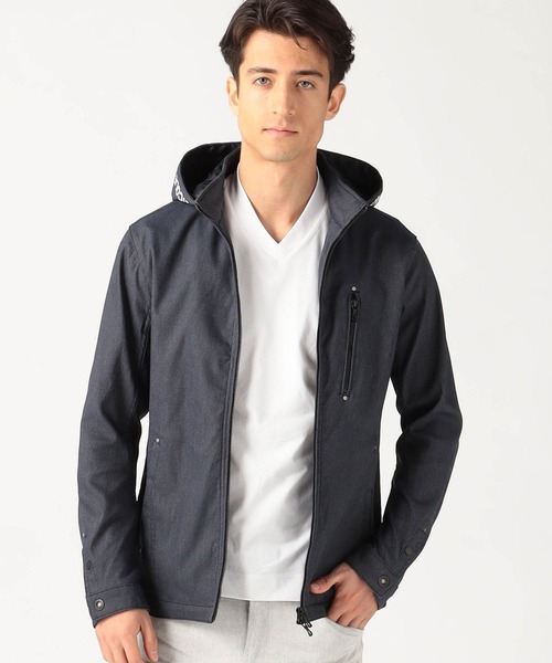 NICOLE CLUB FOR MEN（ニコルクラブフォーメン）の「ガムストレッチスタンドブルゾン（ブルゾン・メンズ・ホワイト系/ネイビー/ブラック・LARGE/MEDIUM/X-LARGE）」の3枚目の写真