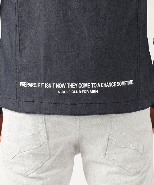 NICOLE CLUB FOR MEN（ニコルクラブフォーメン）の「ガムストレッチスタンドブルゾン（ブルゾン・メンズ・ホワイト系/ネイビー/ブラック・LARGE/MEDIUM/X-LARGE）」の20枚目の写真