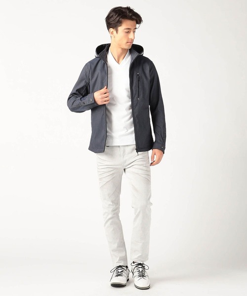 NICOLE CLUB FOR MEN（ニコルクラブフォーメン）の「ガムストレッチスタンドブルゾン（ブルゾン・メンズ・ホワイト系/ネイビー/ブラック・LARGE/MEDIUM/X-LARGE）」の5枚目の写真