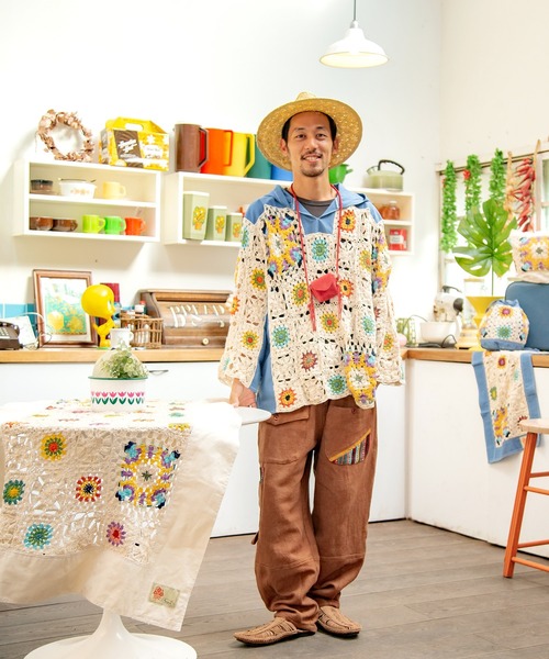 チャイハネ（チャイハネ）の「【チャイハネ】ネパールコットン パハルMEN'Sパンツ（その他パンツ・メンズ・ホワイト/ブラウン/ブルー・FREE）」の20枚目の写真