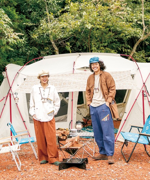 チャイハネ（チャイハネ）の「【チャイハネ】ネパールコットン パハルMEN'Sパンツ（その他パンツ・メンズ・ホワイト/ブラウン/ブルー・FREE）」の5枚目の写真