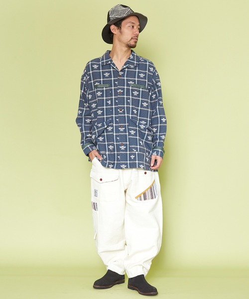 チャイハネ（チャイハネ）の「【チャイハネ】ネパールコットン パハルMEN'Sパンツ（その他パンツ・メンズ・ホワイト/ブラウン/ブルー・FREE）」の11枚目の写真