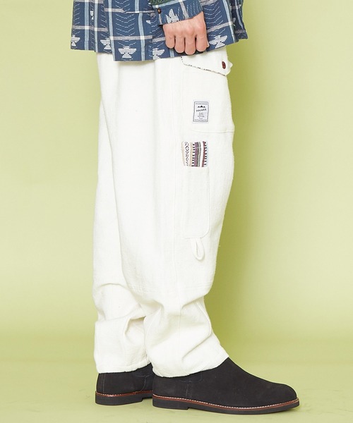 チャイハネ（チャイハネ）の「【チャイハネ】ネパールコットン パハルMEN'Sパンツ（その他パンツ・メンズ・ホワイト/ブラウン/ブルー・FREE）」の10枚目の写真