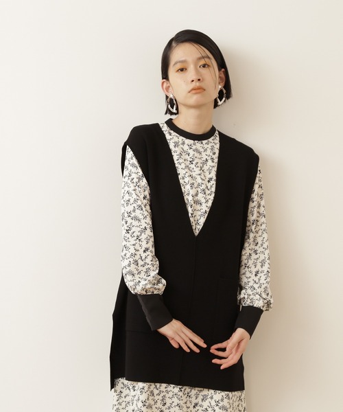 ロングニットベスト ベスト Natural Beauty Basic ナチュラルビューティーベーシック のファッション通販 Zozotown