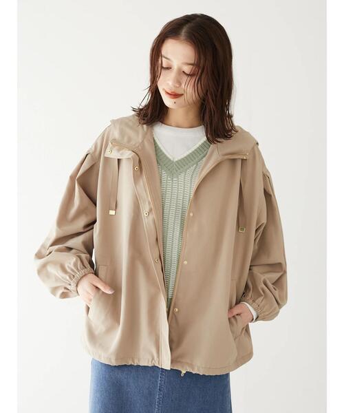 Green Parks(グリーンパークス)の「ストライプ風ジャガードニットベスト*(ベスト・レディース・ベージュ/ブルー/グリーン・FREE)」の15枚目の写真