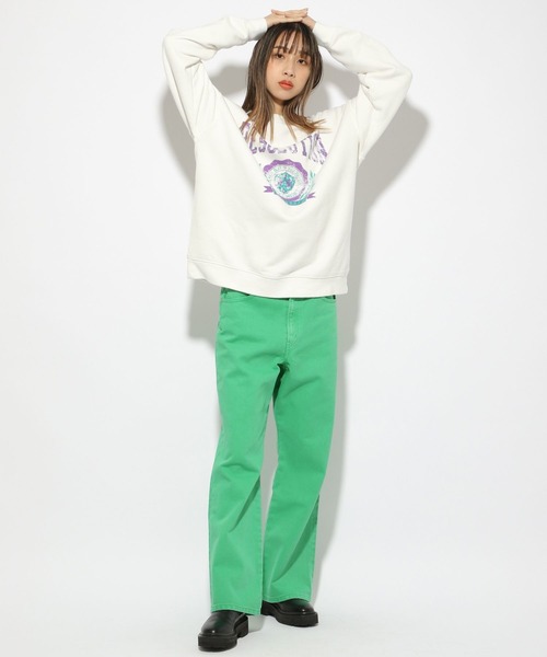 PBLIM（ページボーイリム）の「【PAGEBOYLIM】カラーデニム（デニムパンツ・レディース・ライトブルー/グリーン・MEDIUM/LARGE）」の10枚目の写真